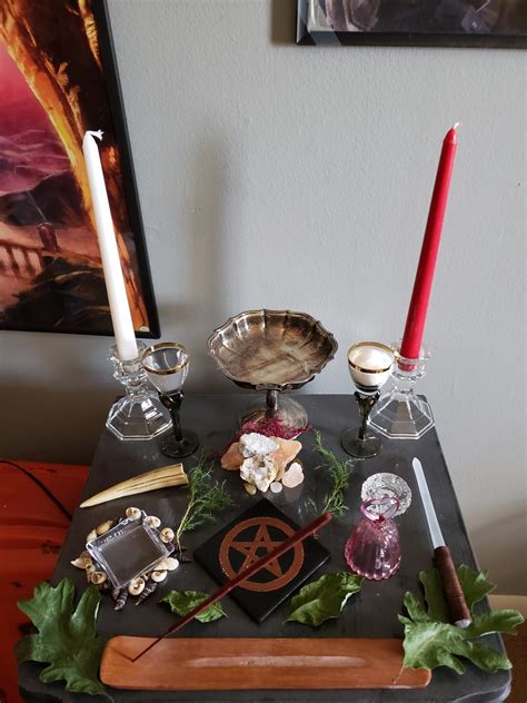 Witch altar setup